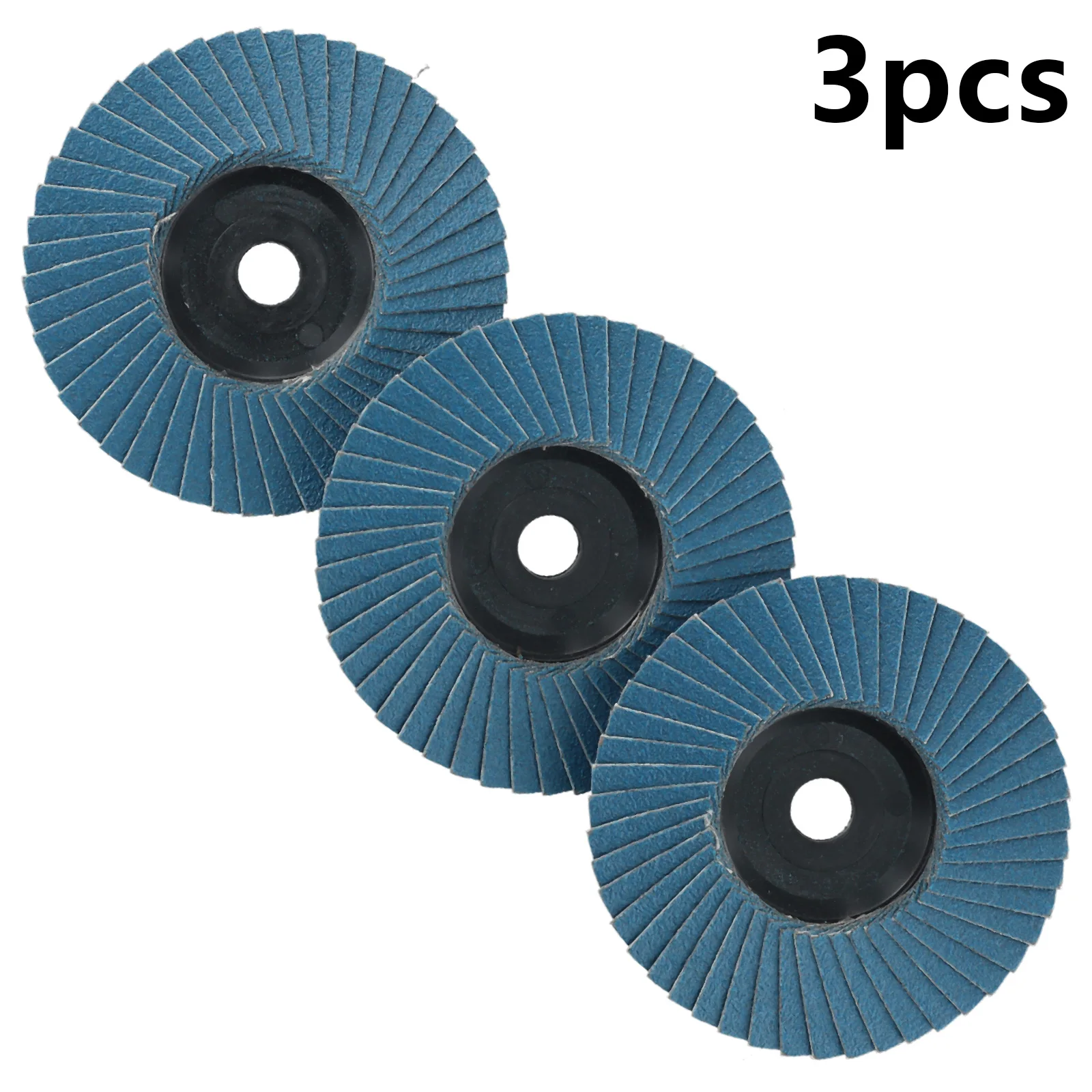 

Durable High Quality Grinding Wheel Power Tool 3pcs 75mm Blue DIY Flap Discs Grinding Wheels Hard-wearing Metal Grind