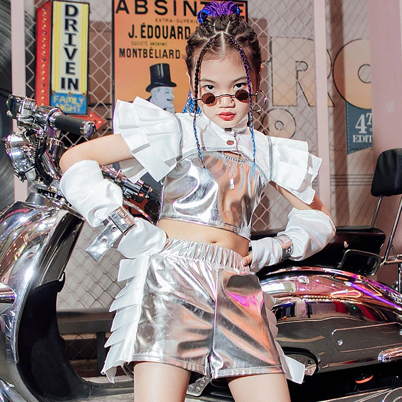 Tech Laser Suit Flying Top Mesh Shorts For Girls Jazz Dance Clothes Kpop Stage Catwalk Outfits Kids Hip-Hop Clothing XS4557
Tech Laser Suit Flying Top Mesh Shorts For Girls Jazz Dance Clothes Kpop Stage Catwalk Outfits Kids Hip-Hop Clothing XS4557