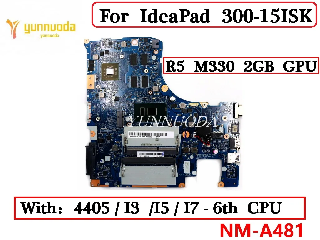 NM-A481 для IdeaPad 300-15ISK материнская плата для ноутбука с процессором 4405 I3 I5 I7. R5 M330 2G GPU 100% протестирован
NM-A481 для IdeaPad 300-15ISK материнская плата для ноутбука с процессором 4405 I3 I5 I7. R5 M330 2G GPU 100% протестирован