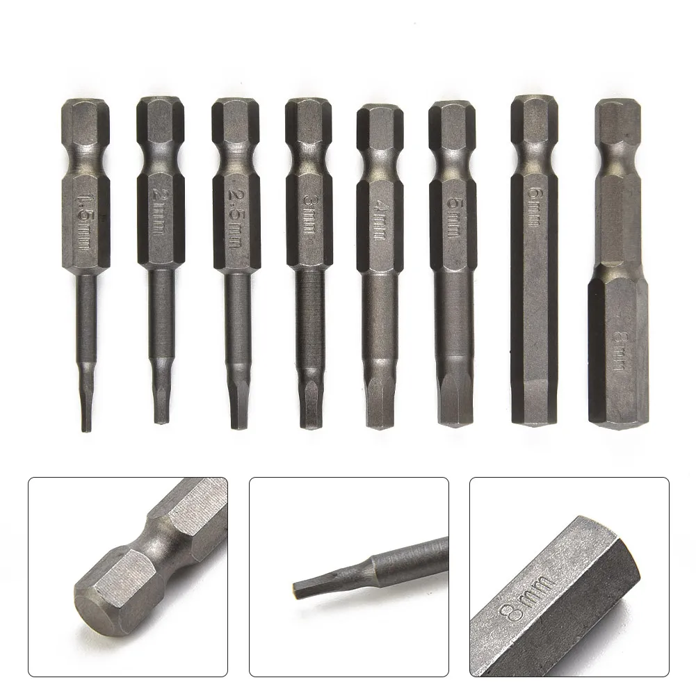 8 PCS Hex Screwdriver Bits Set Steel H1.5-8 Inner Hexagon Head 1/4‘’ Shank Magnetic Electric Drill Screw Driver Bit Hand Tools
8 PCS Hex Screwdriver Bits Set Steel H1.5-8 Inner Hexagon Head 1/4‘’ Shank Magnetic Electric Drill Screw Driver Bit Hand Tools