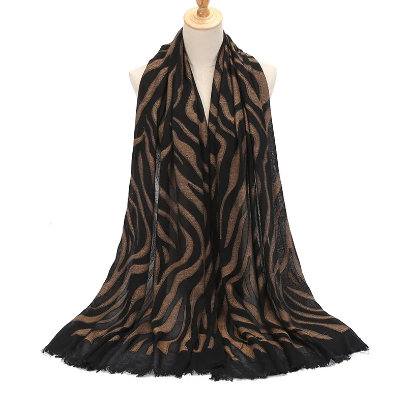 

Cross-Border International Station Rayon Jacquard Two Ends Short Beard Soft Solid Color Women's Scarf One Piece Dropshipping Clo