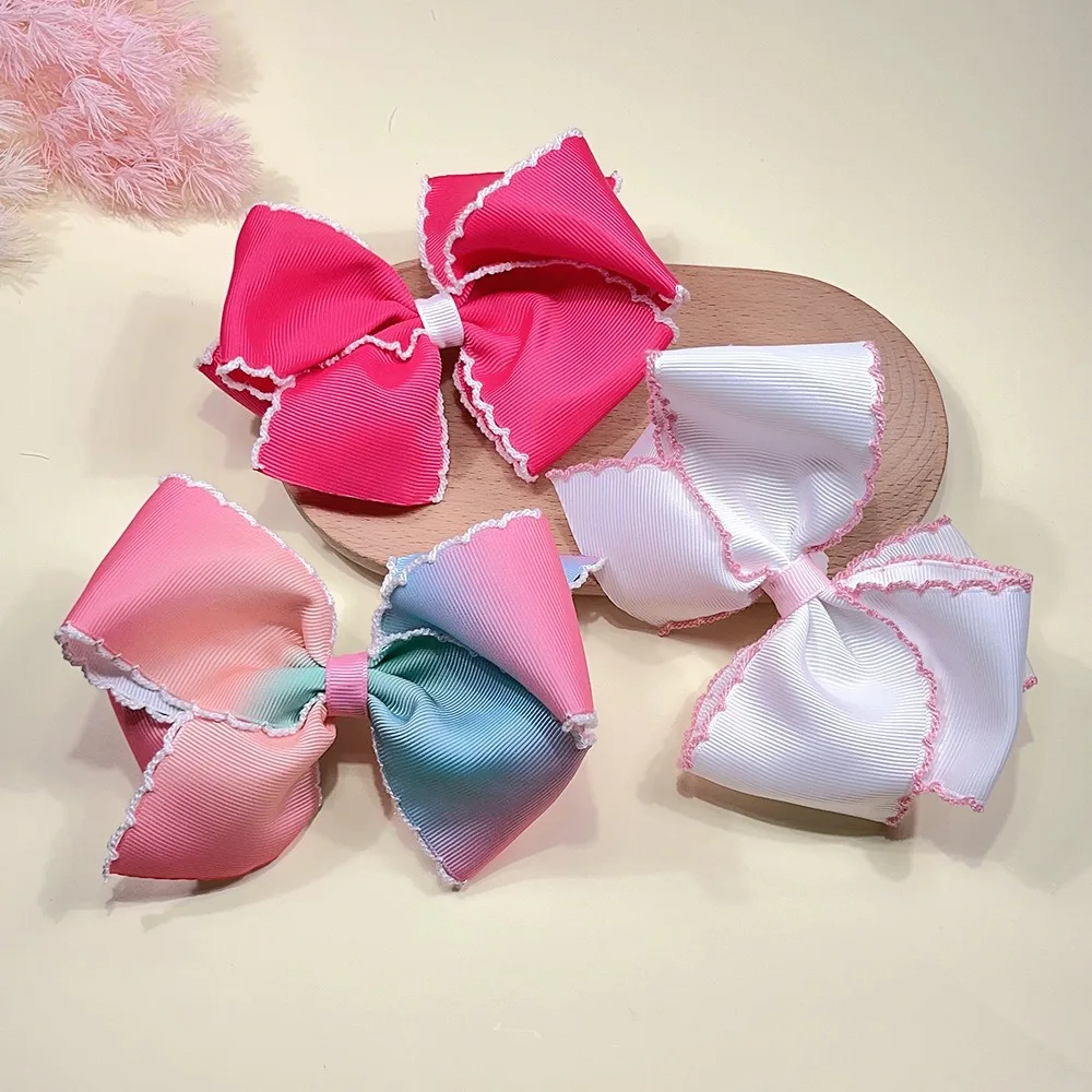 Rainbow Bowknot Hair Clip New Fabric Art Glitter Headwear Hair Accessories BB Clip Hairpins Princess Headdress 
Rainbow Bowknot Hair Clip New Fabric Art Glitter Headwear Hair Accessories BB Clip Hairpins Princess Headdress