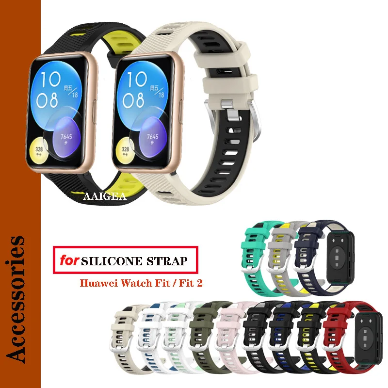 Metal Buckle Silicone Strap RUN Band For Huawei Watch Fit 2 fit2 With Connector Replacement Bracelet
Metal Buckle Silicone Strap RUN Band For Huawei Watch Fit 2 fit2 With Connector Replacement Bracelet