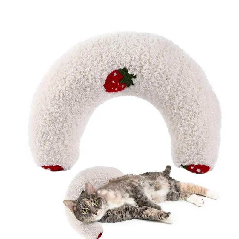 

Cat Neck Pillow Cat Dog Pet Winter Pillow Sleep U-shaped Throw Pillow Comfortable Sleep Aid Cervical Spine Cat Dog Pet Supplies