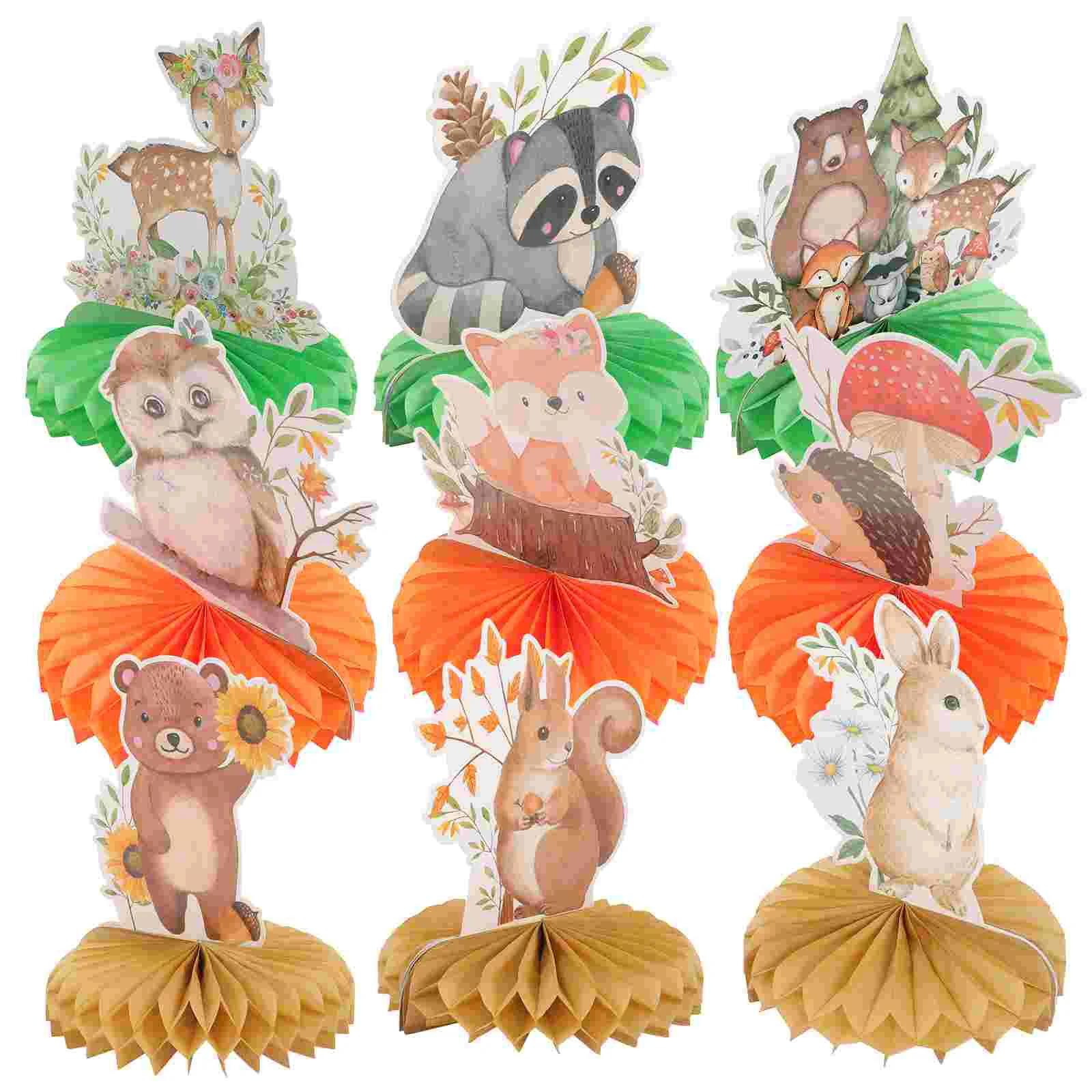 9 Pcs Honeycomb Ornaments Animal Birthday Party Supplies Decorations Woodland Baby Shower Table for Boy Centerpieces Girl Theme
9 Pcs Honeycomb Ornaments Animal Birthday Party Supplies Decorations Woodland Baby Shower Table for Boy Centerpieces Girl Theme
