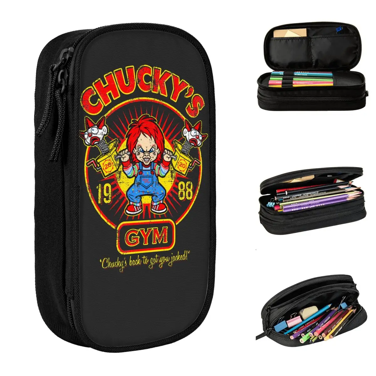 Seed Of Chucky Chucky's Gym Good Guys Pencil Cases Pencilcases Pen Holder Student Big Capacity Pencil Bags Office Stationery
Seed Of Chucky Chucky's Gym Good Guys Pencil Cases Pencilcases Pen Holder Student Big Capacity Pencil Bags Office Stationery