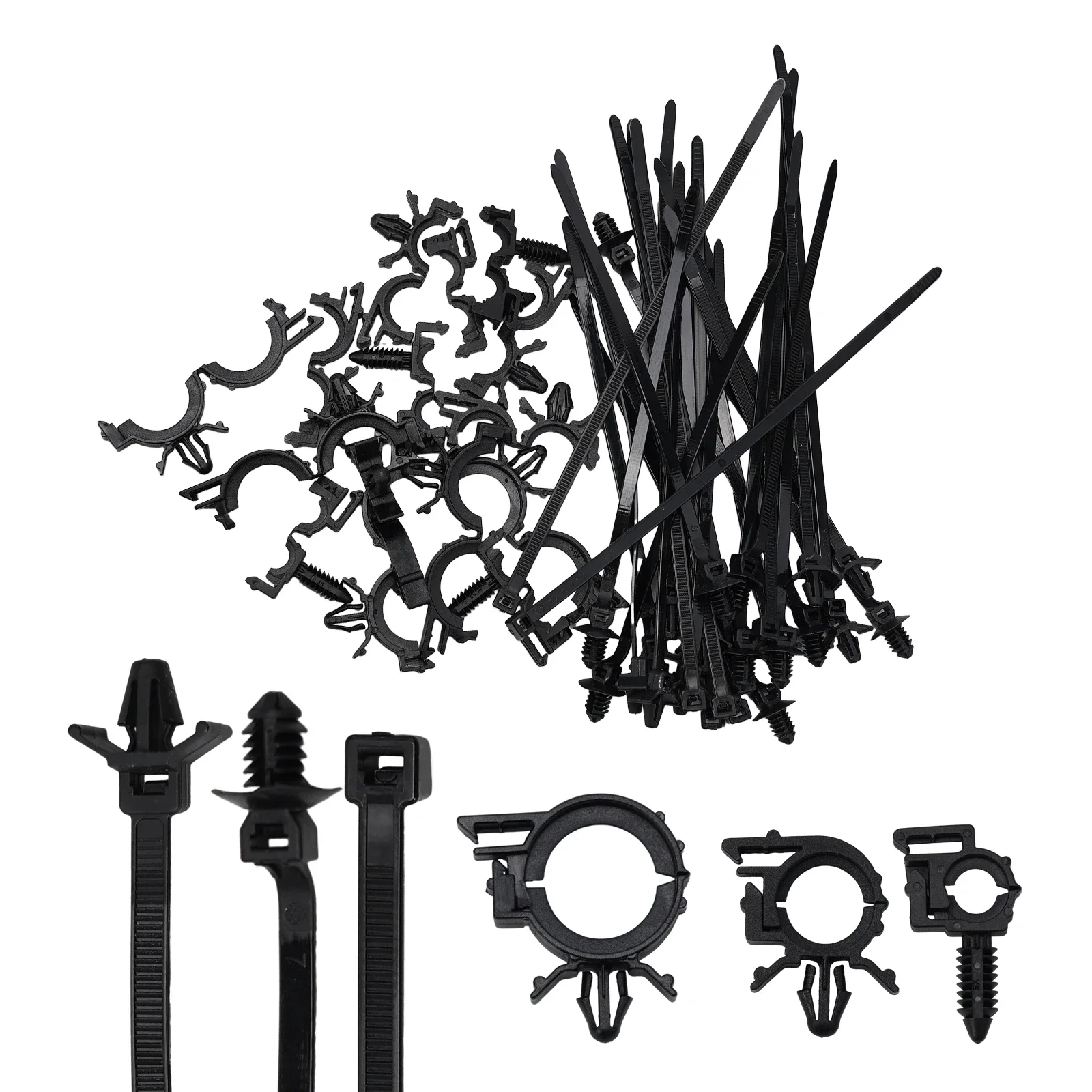 45Pcs Push Mount Cable Zip Tie With Car Wire Routing Clips Universal Fitment Self Locking Auto Fastening Clips
45Pcs Push Mount Cable Zip Tie With Car Wire Routing Clips Universal Fitment Self Locking Auto Fastening Clips