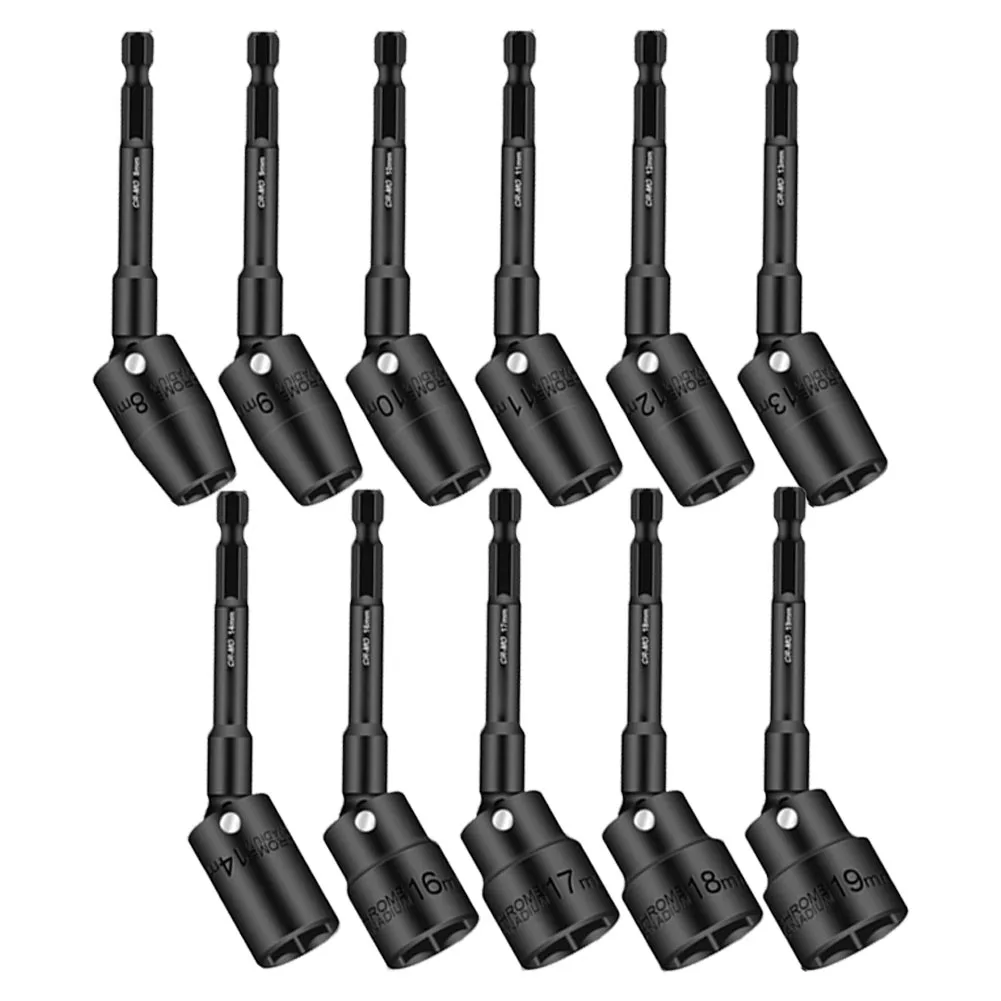 1Pc 100mm Hex Socket H8-H19 360 Degree Rotatable Head 100mm Hex Shank For Electric Impact Driver Drill Power Wrench Tool Parts
1Pc 100mm Hex Socket H8-H19 360 Degree Rotatable Head 100mm Hex Shank For Electric Impact Driver Drill Power Wrench Tool Parts
