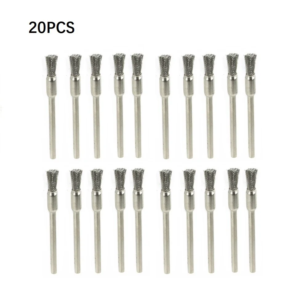 20pcs Drill Brush 5mm Steel Wire Brushes 3mm Shank For Dust Rust Removal Deburring Polishing Cleaning Rotary Tool Grinder Parts
20pcs Drill Brush 5mm Steel Wire Brushes 3mm Shank For Dust Rust Removal Deburring Polishing Cleaning Rotary Tool Grinder Parts
