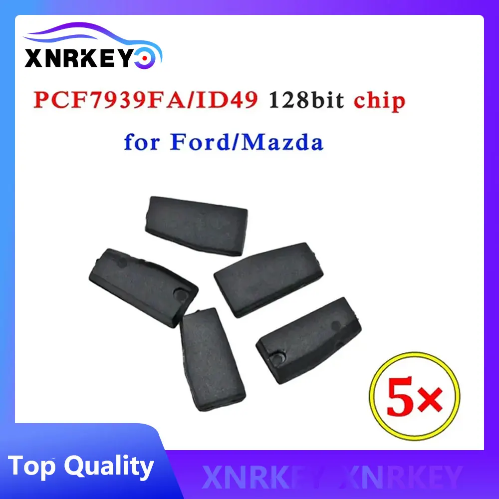 

For Ford Fusion Edge For Mazda 2015+ 5pcs/lot Aftermarket PCF7939FA ID49 128-Bit 49 Chip Hitag Pro Blank Auto Transponder Chip