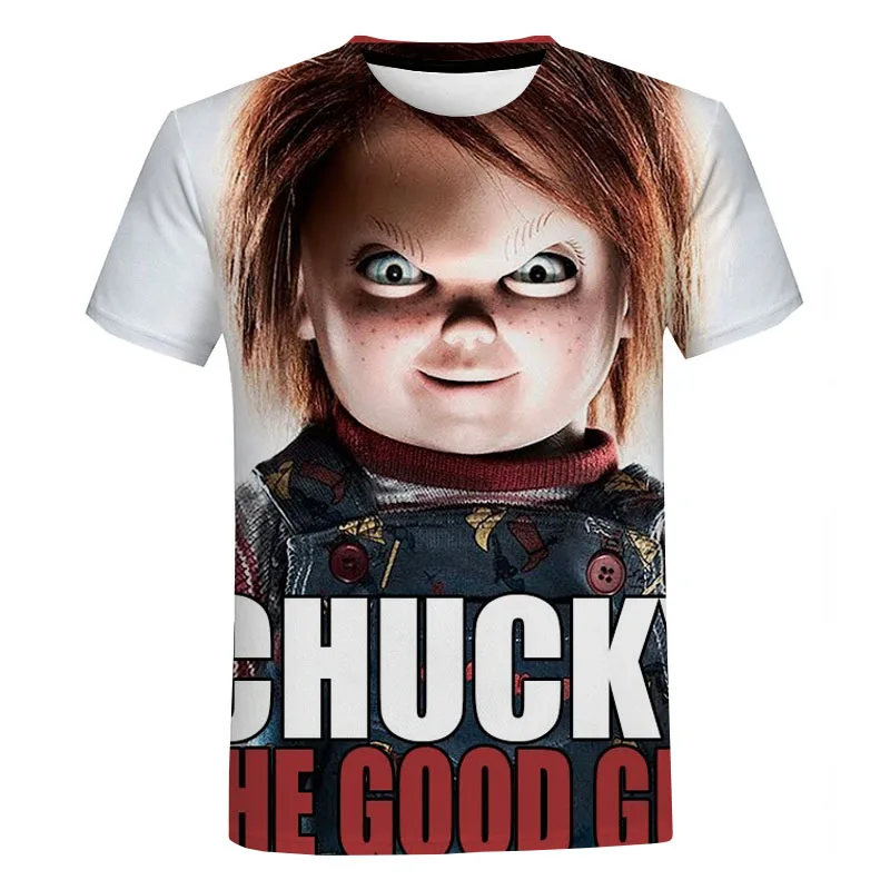 Chucky Graphic T Shirts Summer Men Clothing Round Neck Oversized T-shirt Fashion Short Sleeve Tops Harajuku Streetwear Tops Tees
Chucky Graphic T Shirts Summer Men Clothing Round Neck Oversized T-shirt Fashion Short Sleeve Tops Harajuku Streetwear Tops Tees