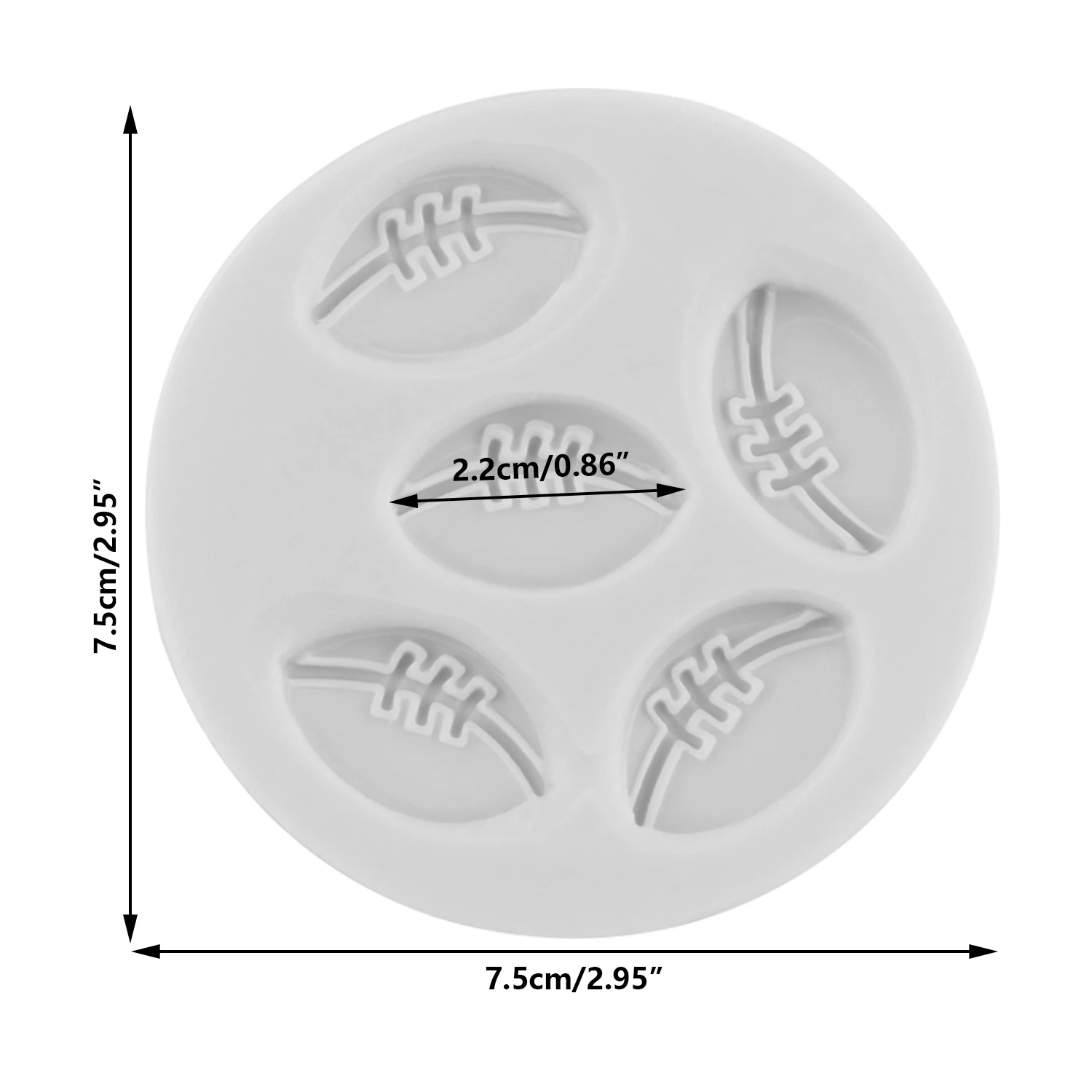 

Rugby Silicone Mold Sugarcraft Fondant Cake Decorating Tools Chocolate Gumpaste Moulds Polymer Clay Candy Molds