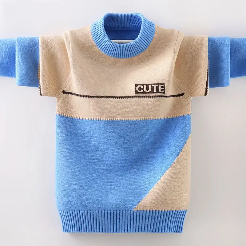 Boys' Sweater New 2023 Knitwear Middle and Big Children Fashionable Korean Style Plus Velvet Thick Autumn and Winter Clothes
Boys' Sweater New 2023 Knitwear Middle and Big Children Fashionable Korean Style Plus Velvet Thick Autumn and Winter Clothes