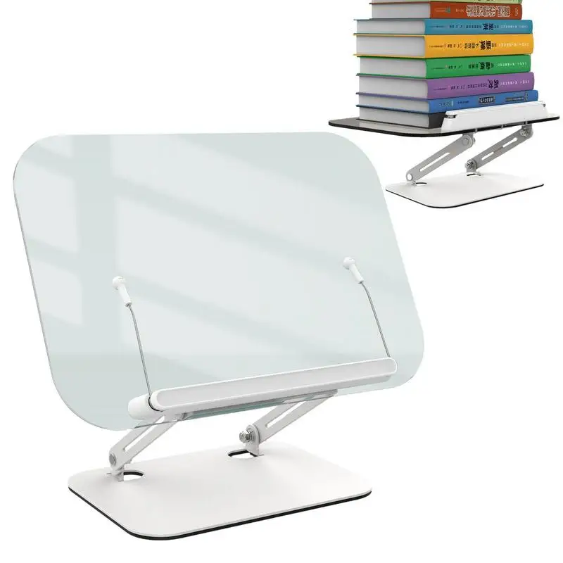 

Book Reading Stand Transparent Acrylic Book Display Stand Page Clipping Book Accessories For Holding Tablets Magazines Cookbooks