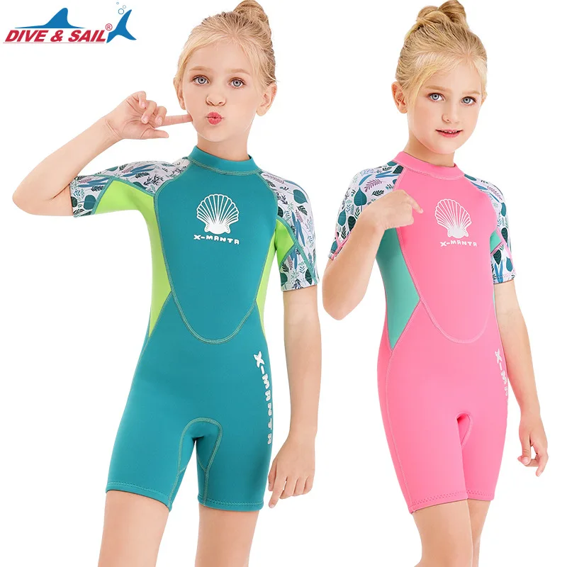 New Children's One Piece Warm Short Sleeve Shorts Spliced Winter Swimwear Girls' Cold Resistant Surfing And Diving Suit
New Children's One Piece Warm Short Sleeve Shorts Spliced Winter Swimwear Girls' Cold Resistant Surfing And Diving Suit