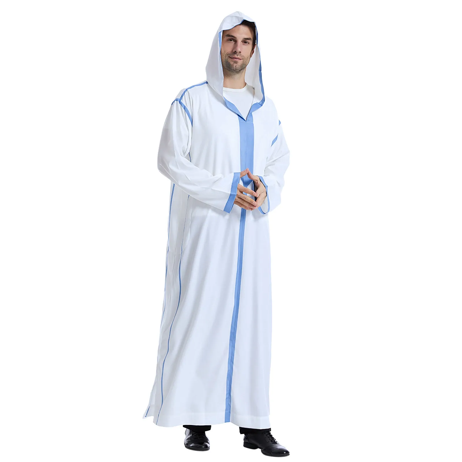 

Dubai Saudi Abaya Men Muslim Jubba Thobe Dress Eid Hooded Turkey Arab Robe Kaftan Islamic Clothing Caftan Middle Eastern Abayas