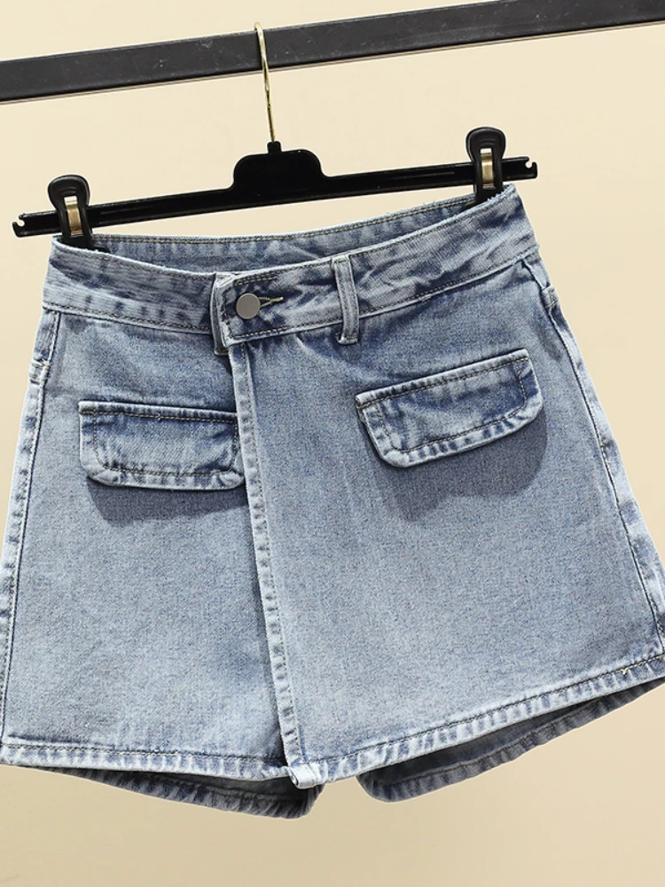 FTLZZ New Summer Women Fashion Slim High Waist Asymmetric Denim Shorts Skirts Lady Vintage Casual Solid Color Shorts
FTLZZ New Summer Women Fashion Slim High Waist Asymmetric Denim Shorts Skirts Lady Vintage Casual Solid Color Shorts