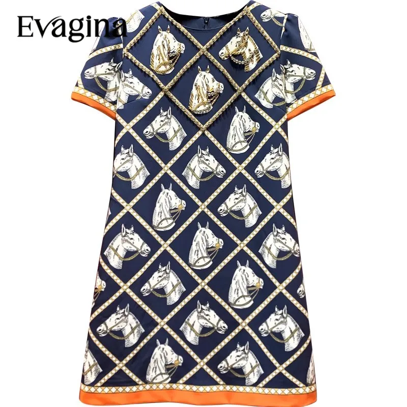 Evagina Vintage Print Diamond Inlay Exquisite Mini dress 2023 Spring Summer New Women's Short Sleeved Holiday Dresses
Evagina Vintage Print Diamond Inlay Exquisite Mini dress 2023 Spring Summer New Women's Short Sleeved Holiday Dresses