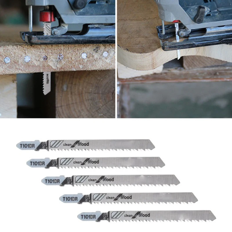 5pcs Workshop Jig Saw Blades Supplies HCS 101BR T-Shank Jigsaw Blades 100mm /4 " Tool Set For Bosch Wood Cutting
5pcs Workshop Jig Saw Blades Supplies HCS 101BR T-Shank Jigsaw Blades 100mm /4 " Tool Set For Bosch Wood Cutting