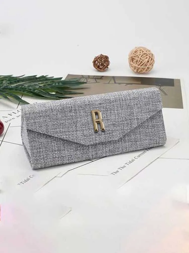 Customized Stylish Cotton Linen Eyewear Case for Women: Portable Anti-Stress Personalized Customer NameSmooth Metallic Finish: C
Customized Stylish Cotton Linen Eyewear Case for Women: Portable Anti-Stress Personalized Customer NameSmooth Metallic Finish: C