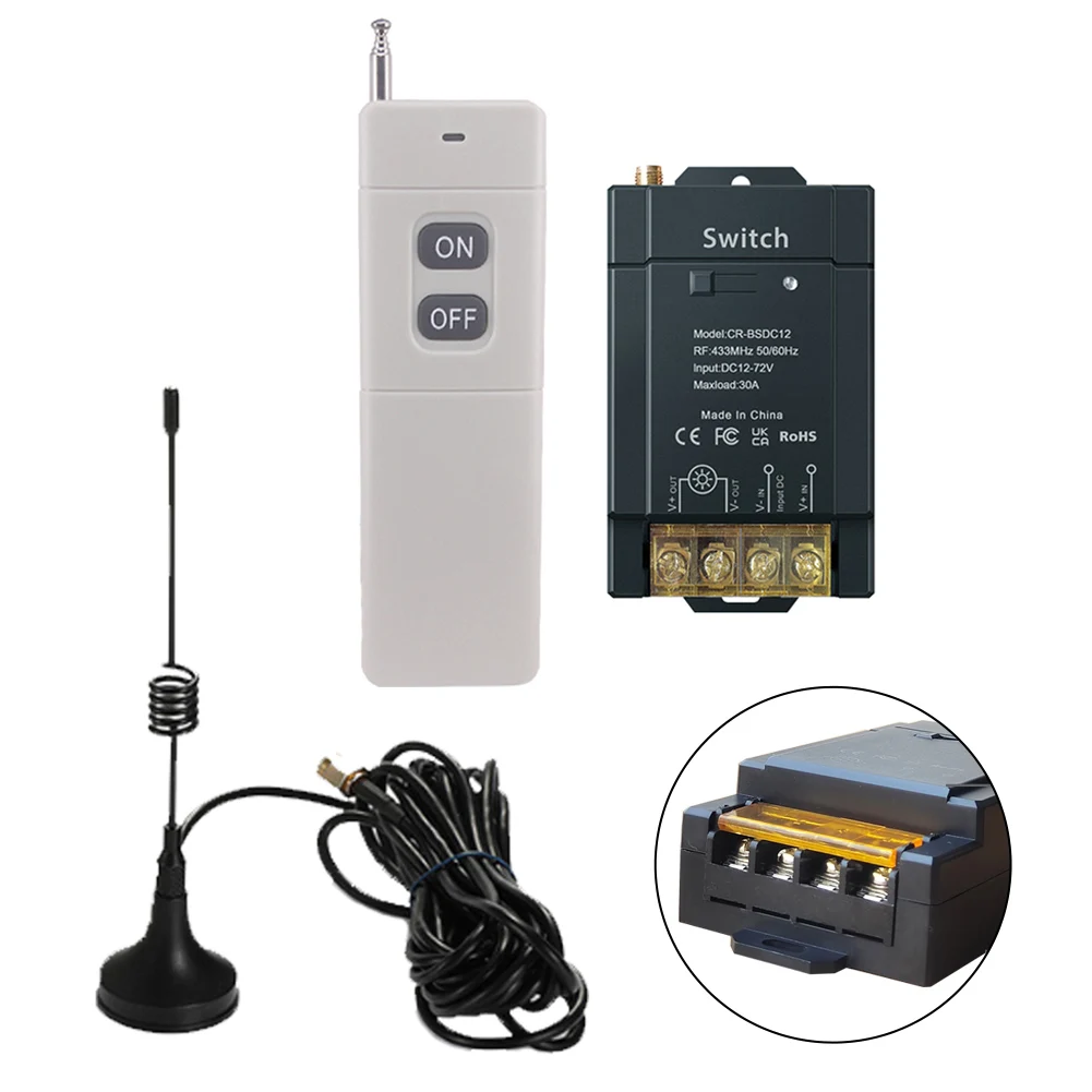 Wireless Remote Control Switch Smart Switch RF433 Remote Control Switch High Power Wide Voltage Long-distance Control
Wireless Remote Control Switch Smart Switch RF433 Remote Control Switch High Power Wide Voltage Long-distance Control