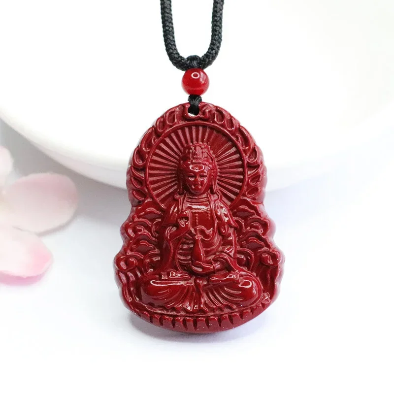 Natural Authentic Vermilion Avalokitesvara Pendant Purple Gold Sand Necklace Pendant Accessories Men's And Women's Fine Jewelry
Natural Authentic Vermilion Avalokitesvara Pendant Purple Gold Sand Necklace Pendant Accessories Men's And Women's Fine Jewelry
