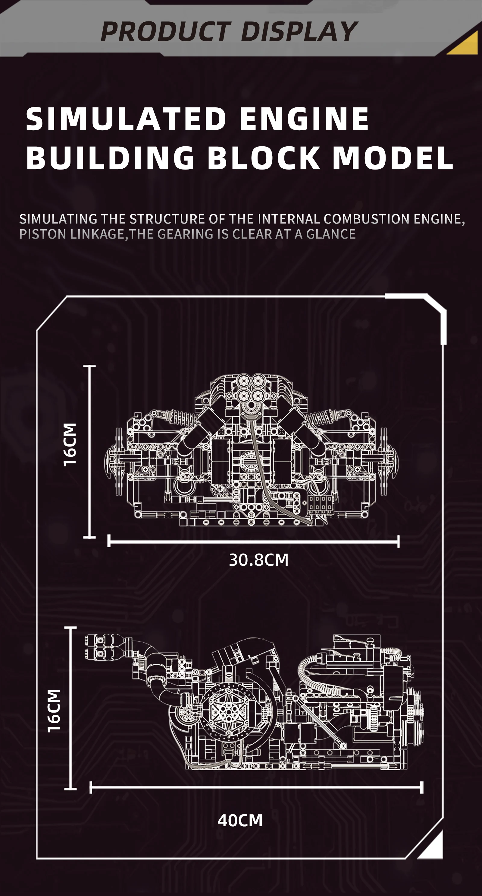 1394Pcs Technical Car Part Building Block The Motorzed V8 Engine Model Set With LED Light Assembly Brick Toys Kid Christmas Gift 1394Pcs Technical Car Part Building Block The Motorzed V8 Engine Model Set With LED Light Assembly Brick Toys Kid Christmas Gift