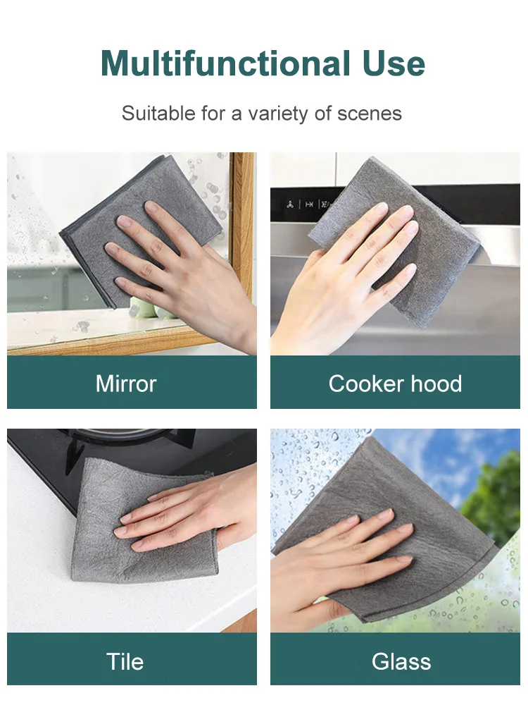 חדש 2/5 מחשבים מעובים קסם סיבים ניקוי בד מיקרופייבר מכונת חלון זכוכית סמרטוטים ניקוי מגבות מטבח ביתי חדש 2/5 מחשבים מעובים קסם סיבים ניקוי בד מיקרופייבר מכונת חלון זכוכית סמרטוטים ניקוי מגבות מטבח ביתי