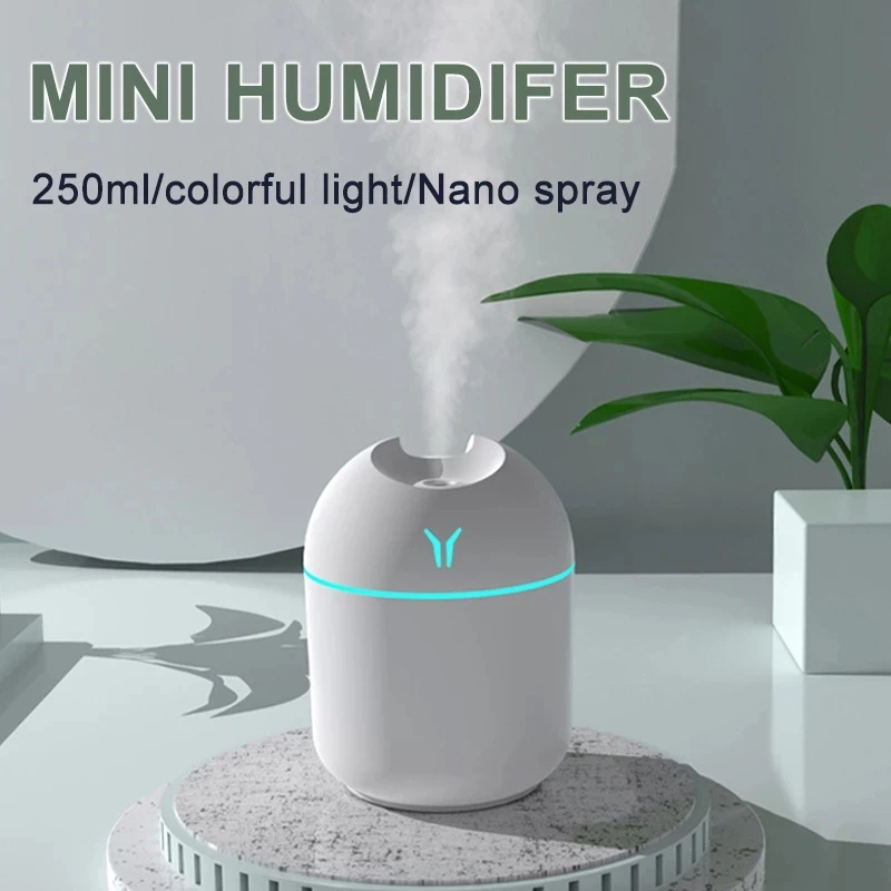 Mini 250ML Air Humidifier USB Aroma Essential Oil Diffuser Ultrasonic Mist Maker with LED Night Lamp Diffuser For Car Home
Mini 250ML Air Humidifier USB Aroma Essential Oil Diffuser Ultrasonic Mist Maker with LED Night Lamp Diffuser For Car Home