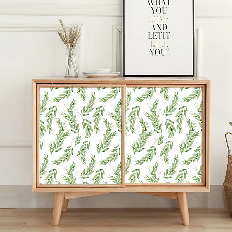 Green Leaf Watercolor Self-adhesive Wallpaper Peel And Stick PVC Plants Waterproof Cabinet Sticker Fresh Vinyl Room Wall Decor
Green Leaf Watercolor Self-adhesive Wallpaper Peel And Stick PVC Plants Waterproof Cabinet Sticker Fresh Vinyl Room Wall Decor
