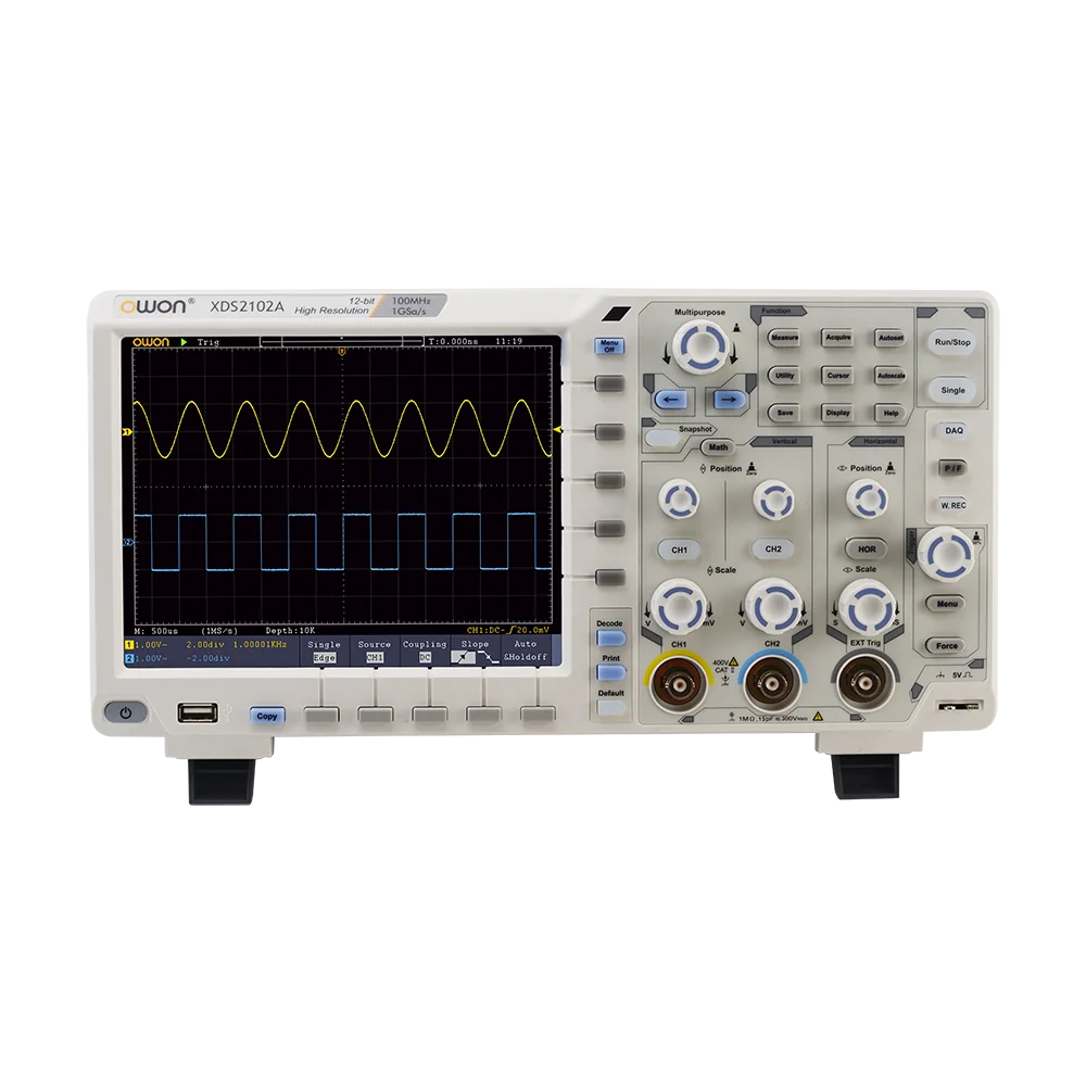 OWON XDS3102 XDS3202 XDS3303 Dual Channels Economical Digital 100Mhz 200Mhz Oscilloscope
OWON XDS3102 XDS3202 XDS3303 Dual Channels Economical Digital 100Mhz 200Mhz Oscilloscope