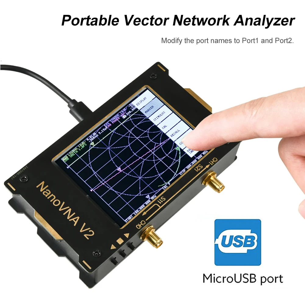 50kHz-3GHz NanoVNA Vector Network Analyzer 3.2inch Touch Screen HF VHF UHF Analyzer for S Parameter Voltage Standing Wave Ratio
50kHz-3GHz NanoVNA Vector Network Analyzer 3.2inch Touch Screen HF VHF UHF Analyzer for S Parameter Voltage Standing Wave Ratio