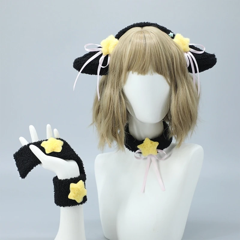 Anime Hairhoop Choker WristCuff Costume Accessories Plush Sheep Ear Headband Cosplay Costume Halloween Party Headdress
Anime Hairhoop Choker WristCuff Costume Accessories Plush Sheep Ear Headband Cosplay Costume Halloween Party Headdress