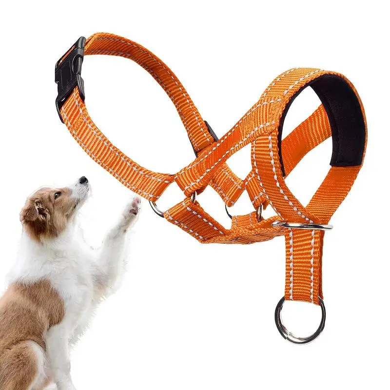 

Dog Leads For Walking Padded Dog Head Harness Leader Leashes For Dog Dog Over Mouth Training Leashes Dog Head Collar For Medium