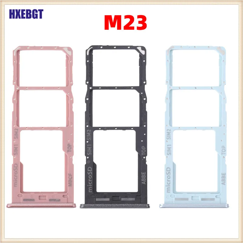 

SIM SD Card Slot Holder Tray For Samsung Galaxy M23 sm-m236 5G Phone Housing New SIM Card Adapter Micro SD Card Tray