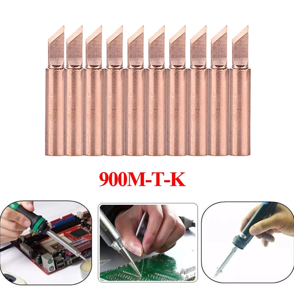 10PCS Copper Welding Head 900M-T-K Pure Copper Soldering Iron Nozzle Electric Soldering Iron Head Soldering Iron Station
10PCS Copper Welding Head 900M-T-K Pure Copper Soldering Iron Nozzle Electric Soldering Iron Head Soldering Iron Station