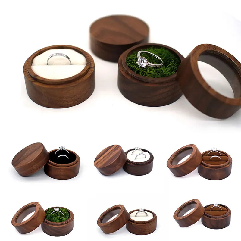 New Wood Wedding Ring Case Box Natural Walnut Wooden Jewelry Display Box Organizer Earring Rings Holder Gift Packaging Boxes
New Wood Wedding Ring Case Box Natural Walnut Wooden Jewelry Display Box Organizer Earring Rings Holder Gift Packaging Boxes
