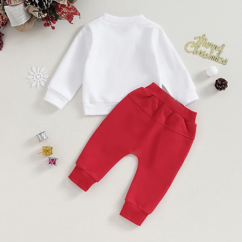 Toddler Baby Boy Girl Christmas Clothes Letter Print Long Sleeve Pullover Elastic Waist Pants 2Pcs Warm Outfit
Toddler Baby Boy Girl Christmas Clothes Letter Print Long Sleeve Pullover Elastic Waist Pants 2Pcs Warm Outfit