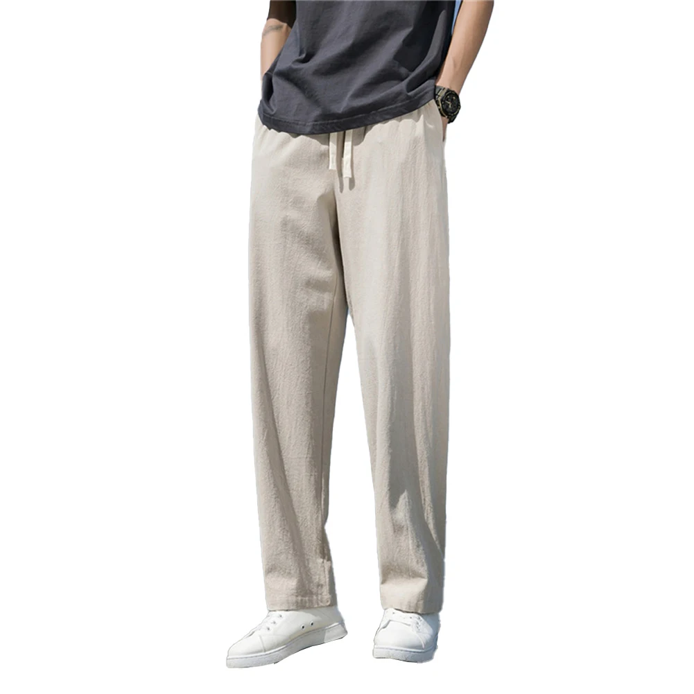 Fashion Man Pants Cotton And Linen Solid Color Baggy Streetwear Outdoor Drawstring Sweatpants Trousers Pants Clothing For Men
Fashion Man Pants Cotton And Linen Solid Color Baggy Streetwear Outdoor Drawstring Sweatpants Trousers Pants Clothing For Men