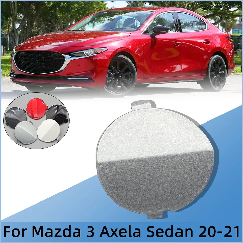 

For Mazda 3 Axela Sedan 2020-2021 Car Rear Bumper Towing Hook Eye Cover Cap Tow Hook Hauling Trailer Lid Housing Shell Garnish