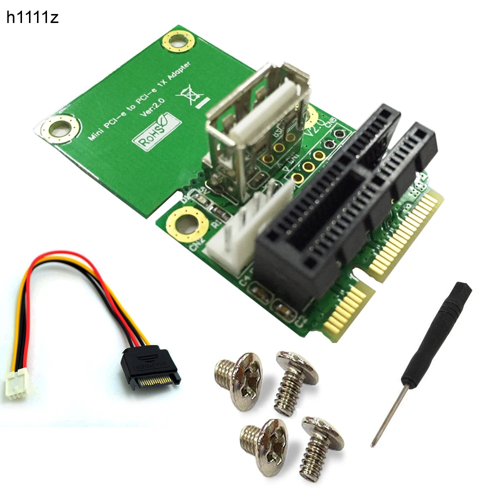 Mini PCI-E to PCI Express PCI-E 1x Board USB 2.0 Half Full Mini PCIE Adapter Card 4Pin Power Supply Computer Components for PC
Mini PCI-E to PCI Express PCI-E 1x Board USB 2.0 Half Full Mini PCIE Adapter Card 4Pin Power Supply Computer Components for PC