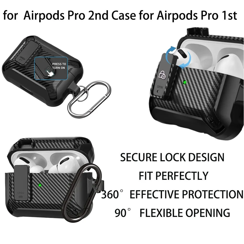 for Airpods Pro 2nd Case for Airpods Pro 1st Shockproof Switch Fiber Hard Shell Earphone Protective Sleeve Cover with Keychain
for Airpods Pro 2nd Case for Airpods Pro 1st Shockproof Switch Fiber Hard Shell Earphone Protective Sleeve Cover with Keychain
