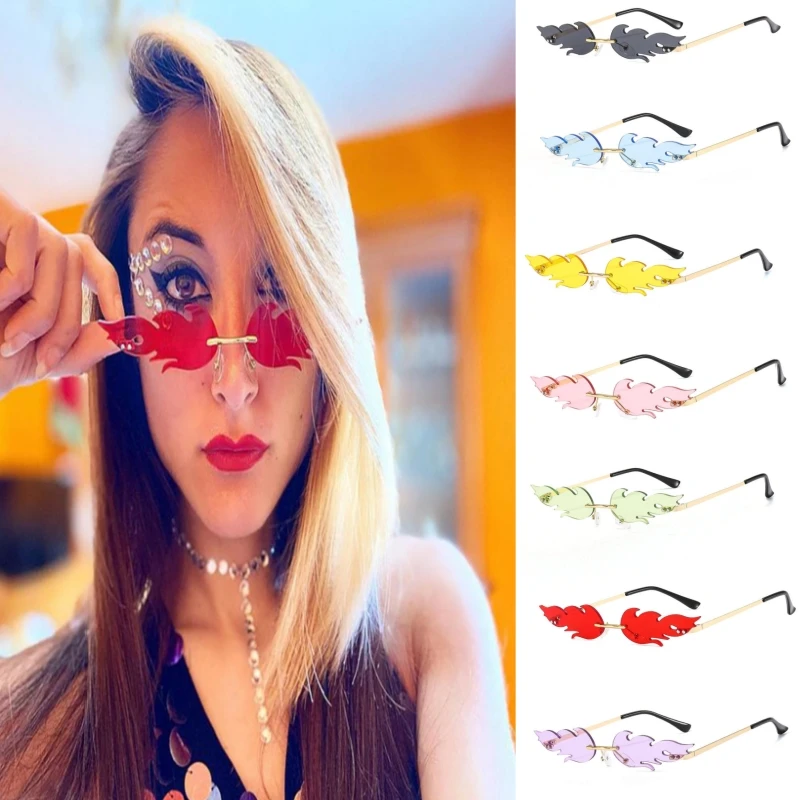2023 Fire Flame Shape Sunglasses for Women Men Rimless Wave Sun Glasses Trending Narrow Eyewear Streetwear UV 400
2023 Fire Flame Shape Sunglasses for Women Men Rimless Wave Sun Glasses Trending Narrow Eyewear Streetwear UV 400