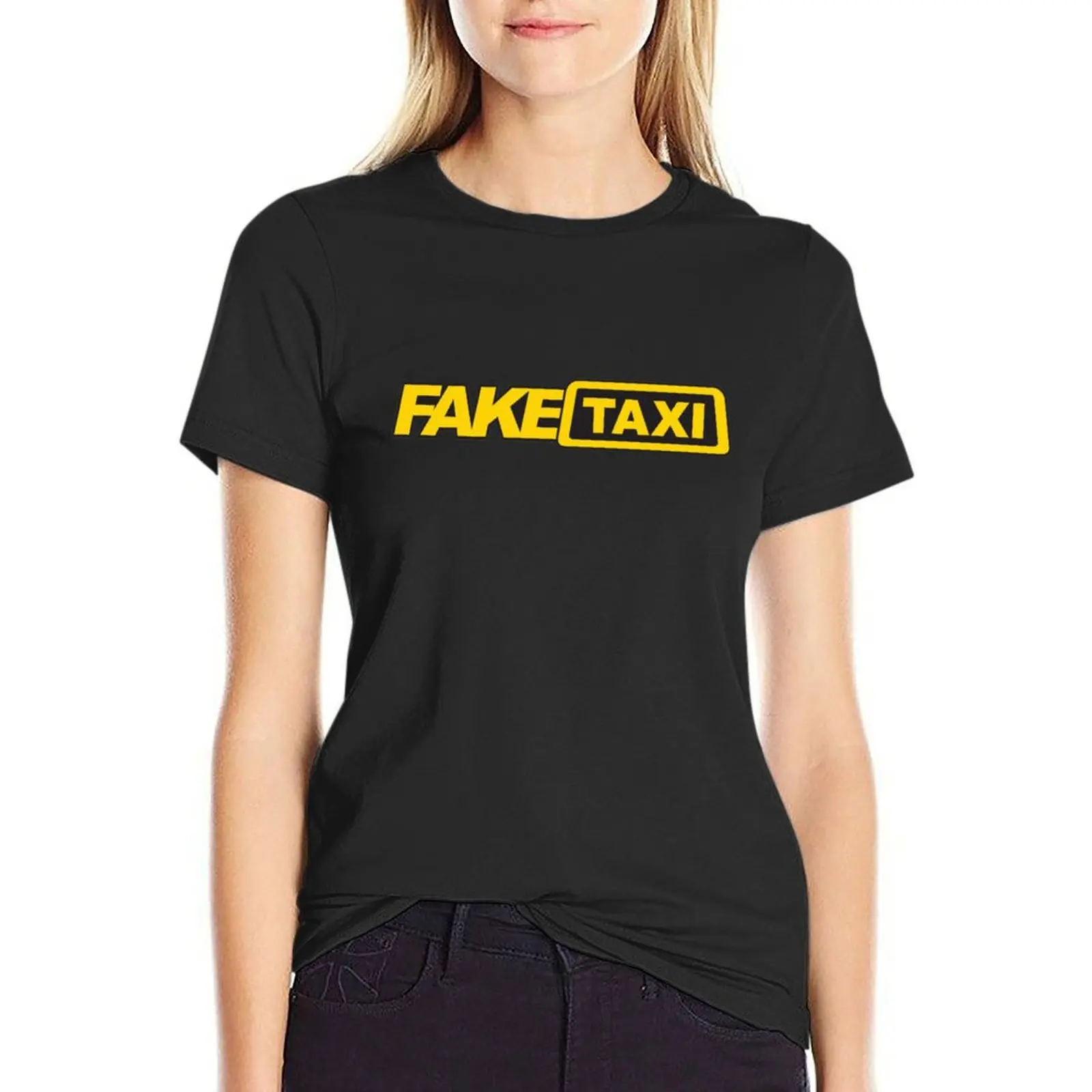 Fake taxi logo high quality T-Shirt vintage clothes graphics Blouse tops for Women
Fake taxi logo high quality T-Shirt vintage clothes graphics Blouse tops for Women