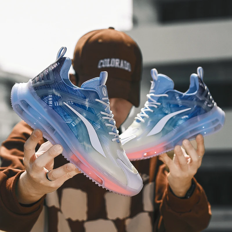 New Men Breathable Running Shoes Outdoor Cushioning Sneeakers Trendy No-slip Comfortable Walking Jogging Shoes Zapatillas
New Men Breathable Running Shoes Outdoor Cushioning Sneeakers Trendy No-slip Comfortable Walking Jogging Shoes Zapatillas
