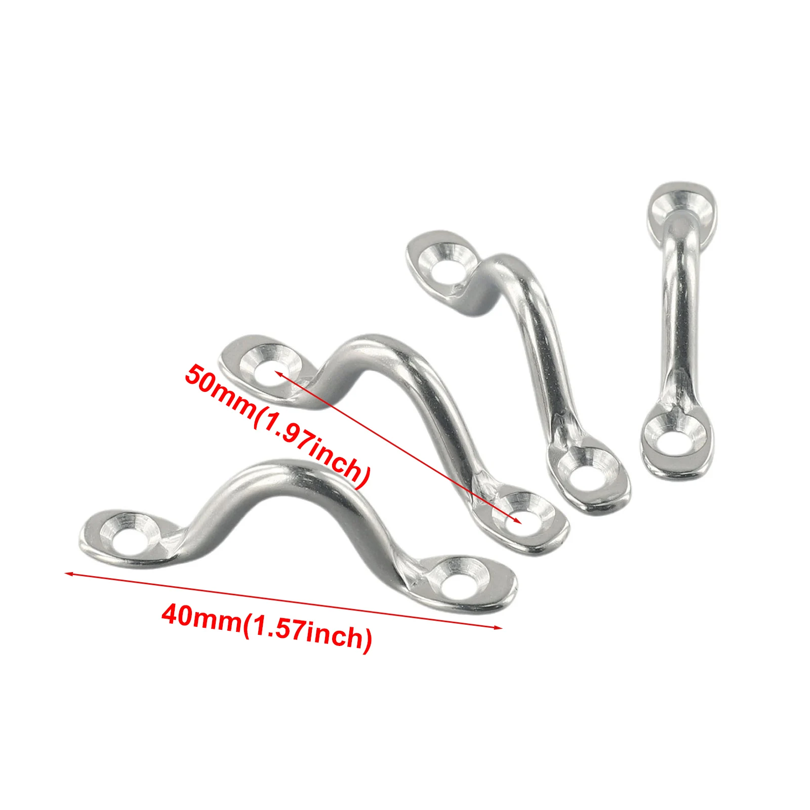 Durable New Practical Wire Eye Straps Handles Heavy Duty Parts Silver Stainless Steel Tie Down Yacht Accessories
Durable New Practical Wire Eye Straps Handles Heavy Duty Parts Silver Stainless Steel Tie Down Yacht Accessories