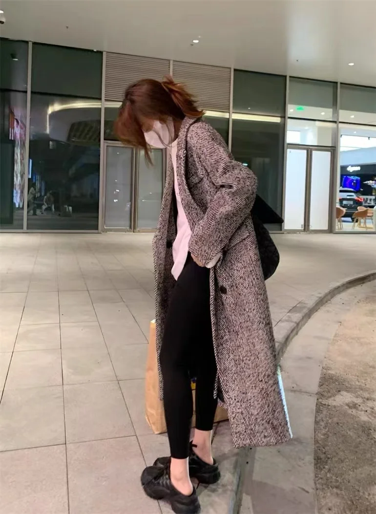 Korean Style Woolen Overcoat for Women Winter 2023 New Temperament Goddess Style Youthful-Looking All-Matching Woolen coats
Korean Style Woolen Overcoat for Women Winter 2023 New Temperament Goddess Style Youthful-Looking All-Matching Woolen coats