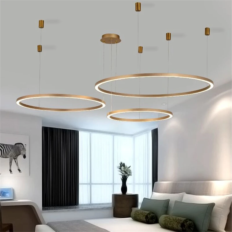 Ring Led Chandelier Modern Chandeliers Lighting Aluminum Lustre Hanging Lamp Luxury Home Deco Living dining room light fixtures
Ring Led Chandelier Modern Chandeliers Lighting Aluminum Lustre Hanging Lamp Luxury Home Deco Living dining room light fixtures