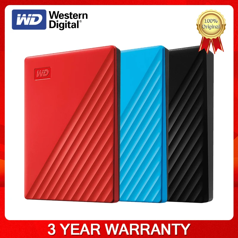 Портативный внешний жесткий диск Western Digital WD 5 ТБ мой паспорт портативный на 4 1 USB 3 0