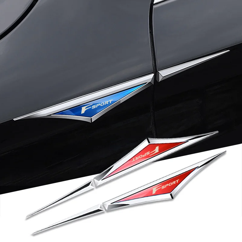 

Car Exterior 3D Metal Leaf Board Decoration Stickers Laser for Lexus FSPORT LFA ISF GSF RCF F SPORT Ct Gs Nx Es If Lc Ls